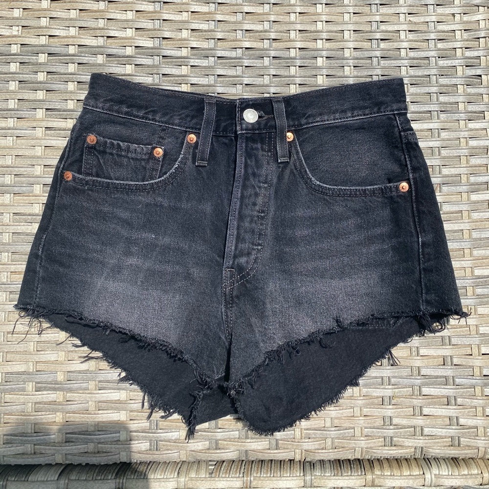 Levi’s Black Micro Shorts